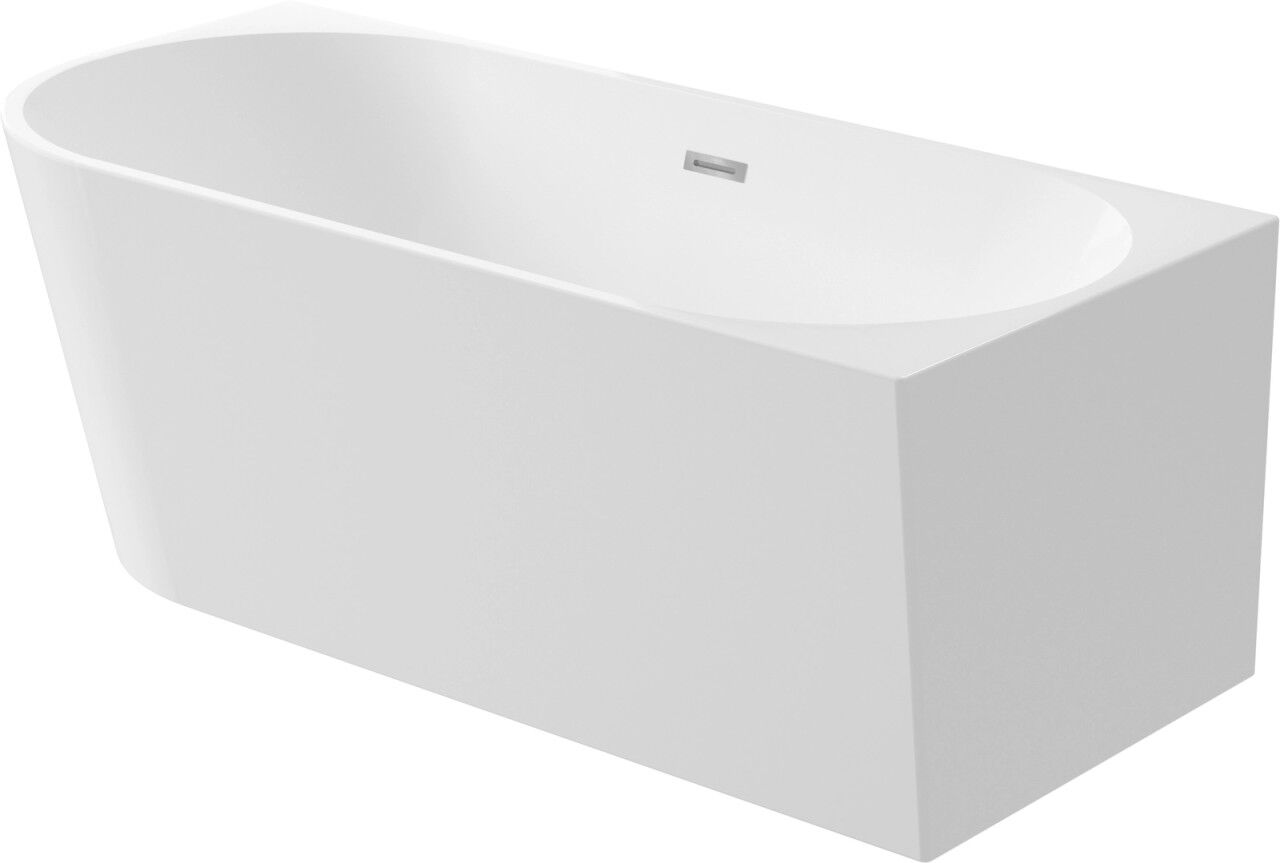 Neuesbad Serie 600 freistehende Badewanne, Material: Acryl, Eckversion, 1600x750x580mm, rechte Versi NB1KDS_016P1