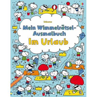 Mein Wimmelrätsel-Ausmalbuch: Im Urlaub, Taschenbuch von Fiona Watt, Usborne, 978-1-03-570368-5