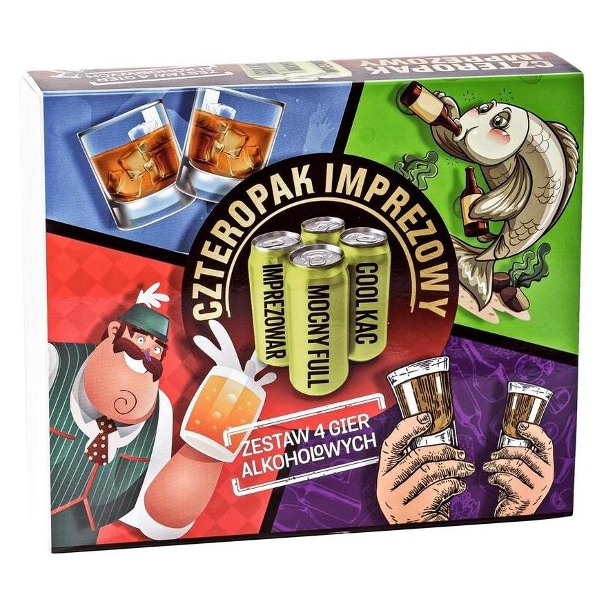 Grammi Brettspiel Party Four Pack - Set mit 4 Trinkspielen (415668)