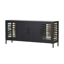 Sideboard  Masca , schwarz , Maße (cm): B: 180 H: 80 T: 43.0