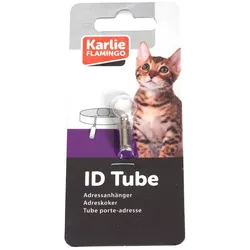 Flamingo ID Tag til kat, Nickel 1stk (Katze), Halsband + Leine