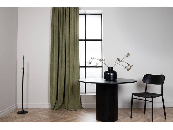 Gardinen-Set Verta – mit Mehrband-System in Beige & Moosgrün - Moosgrün - Luxusbetten24