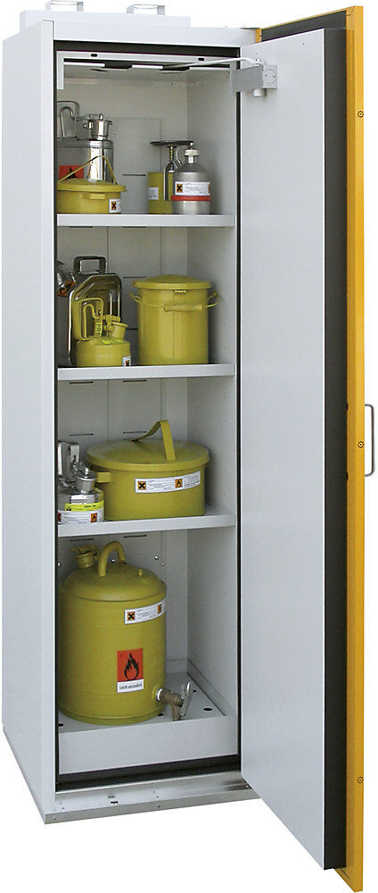 Feuerbeständiger Gefahrstoffschrank Typ 90, 1-türig, HxBxT 1935 x 595 x 598 mm LaCont
