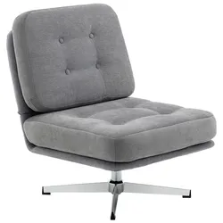 LOUNGESESSEL aus Polyester Hellgrau