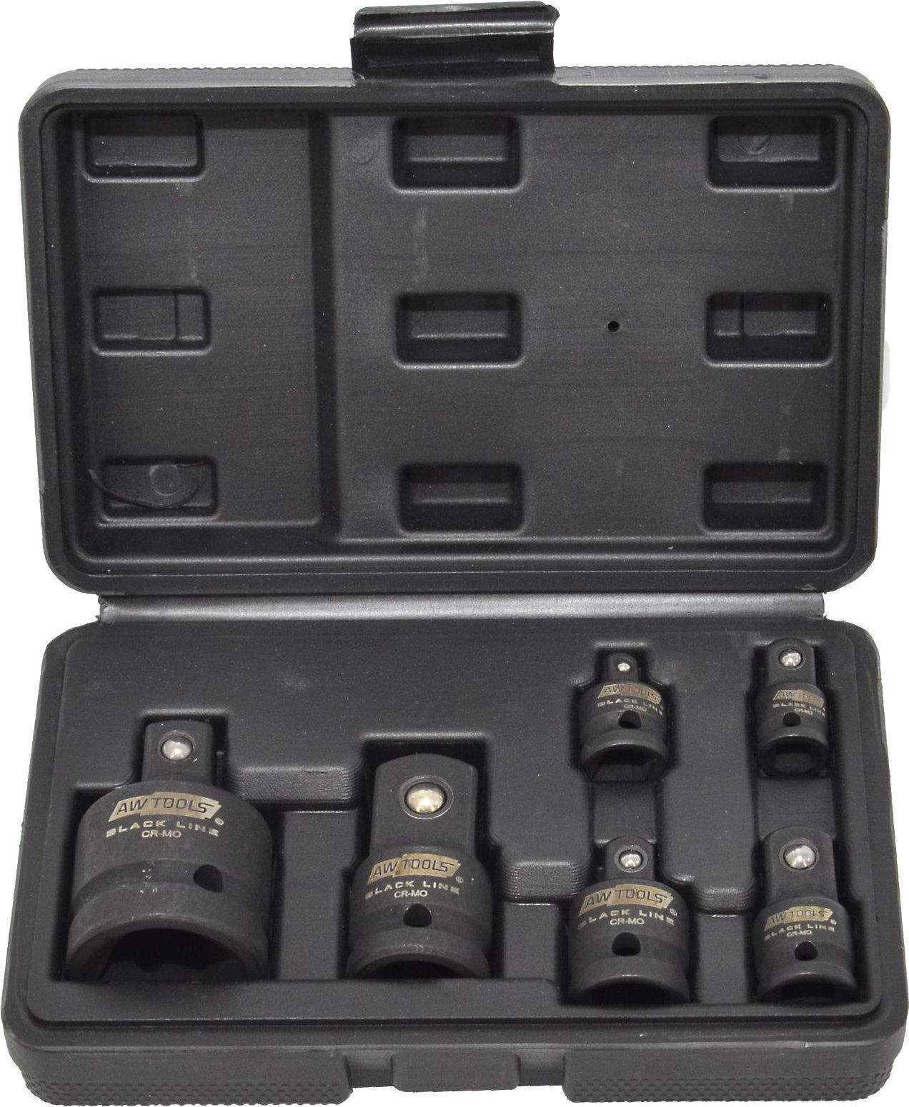 AWTools set van 6 slagmoersleutels CrMo zwart