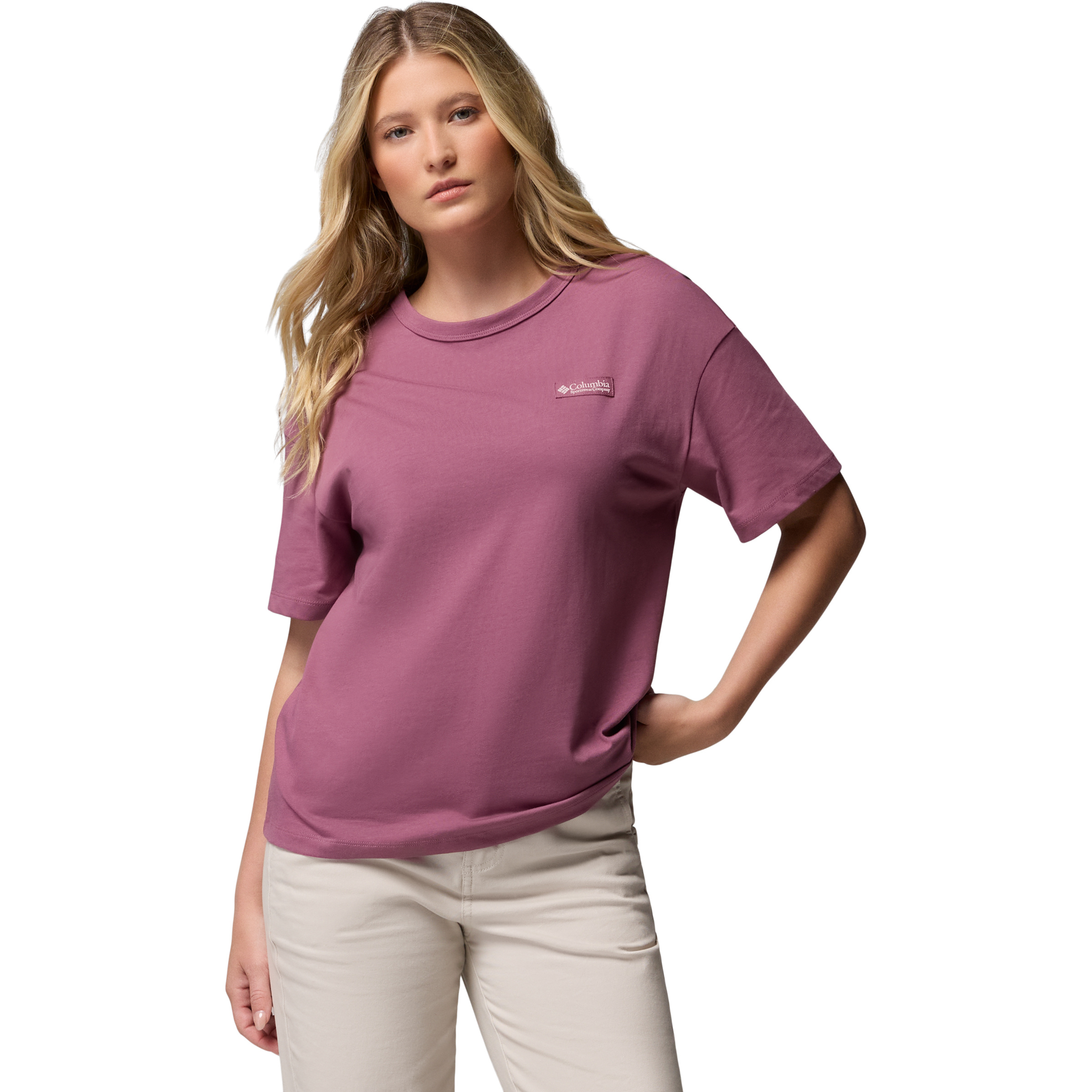 Columbia CSC Heavyweight Graphic Damen T-Shirts rosa Größe XS Lifestyle Hautfreundlich