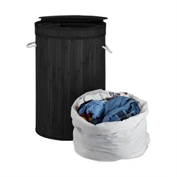 Relaxdays, Wäschekorb, Wäschekorb (65 l)