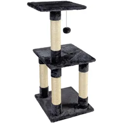 NYVI Katzen Kratzbaum Trient 85 cm groß anthrazit - Deluxe Mini Katzenbaum