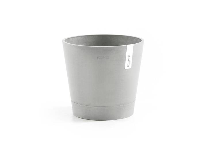Pflanzkübel ECOPOTS Venice 40 , grau, H:35cm Ø:40cm, Kunststoff, Pflanzgefässe, Pflanzkübel