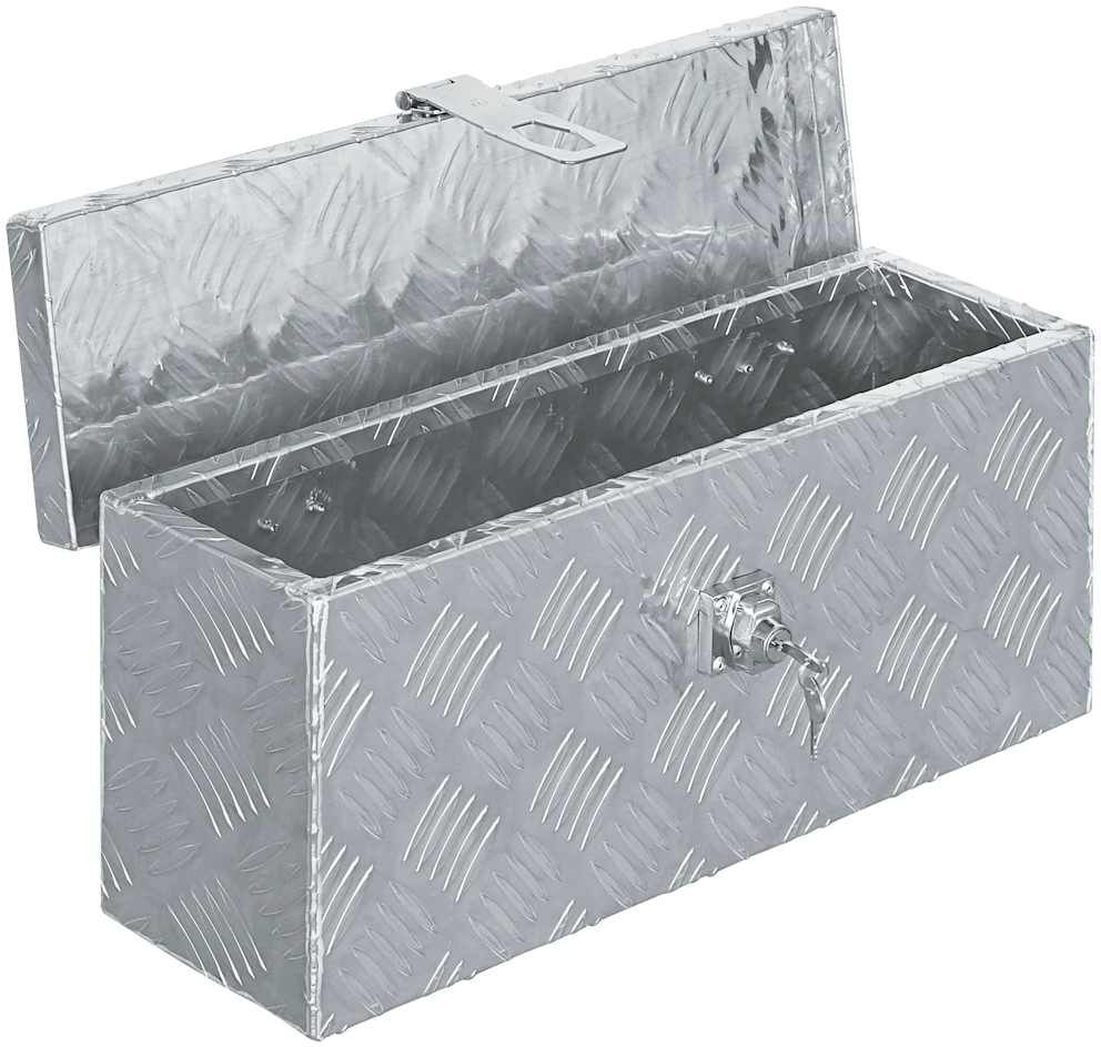 vidaXL Boîte en aluminium 48,5 x 14 x 20 cm Argenté