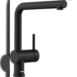 BLANCO GmbH + Co KG BLANCO LINUS-S Küchenarmatur Wasserhahn Hochdruck schwarz matt Schlauchbrause