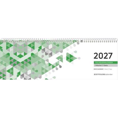 Tischquerkalender 1W/1S grün 2027