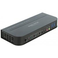 HDMI KVM Switch 4K 60 Hz mit USB 3.0 und Audio, KVM-Switch schwarz
