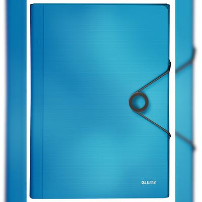 LEITZ 4579 Fächermappe Solid - A4, 6 Fächer, PP, hellblau
