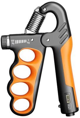 Inspired Finds Adjustable Hand Grip Strengthener 11220 Lb Non Slip Grip Trainer For Fitness, Music & Injury Recovery orange Electronic