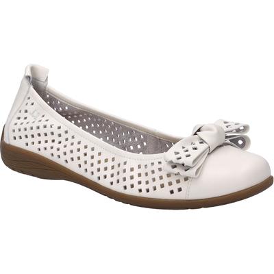 Ballerina JOSEF SEIBEL "Fenja 24, weiss", Damen, Gr. 40, weiß, Obermaterial: 100% Rindsleder Leather cow., Schuhe Ballerina
