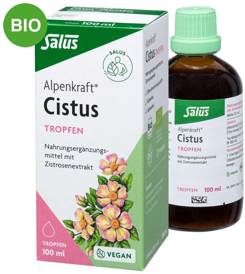 Alpenkraft Cistus-tropfen Bio Salus