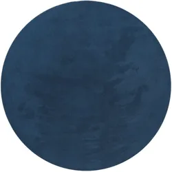 FLACHWEBETEPPICH Navy Ø 80 cm