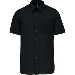 Kariban Herren Popeline Hemd 'Ace' kurzarm K551 black S