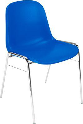 Nowy Styl Formschalenstuhl Beta, stapelbar, desinfektionsmittelbeständig, Sitzhöhe 460 mm, blau