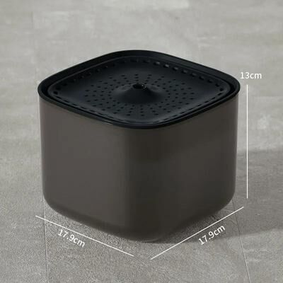 Uplift Essentials Ultra Silent Automatic Cat Water Fountain With Advanced Filter Station black
