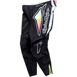 Troy Lee Designs SE Ultra Proton, Textilhose - Schwarz/Weiß/Neon-Gelb/Pink - 36