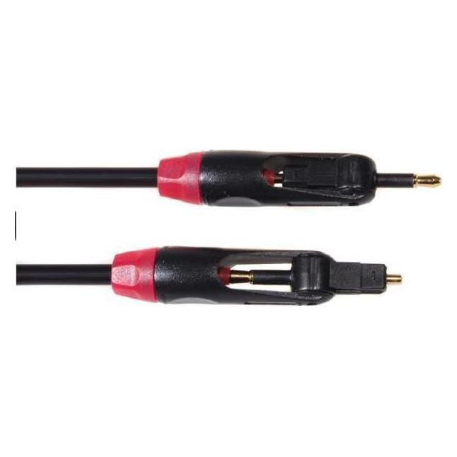 Maclean MCTV-642 - Toslink T-T Jack-Jack optisches Kabel 0,5m Polybeutel (0.50 m, Toslink Kabel) (MCTV-642)