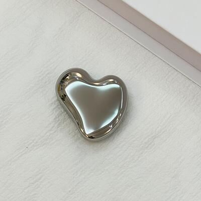 Fusion Finds Heart Compact Mirror Portable Makeup Mirror Double Sided Folding Travel Mirror For Women heart Shape