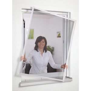 Culex Fliegengitter Alu Basic weiß, für Fenster, mit Rahmen, 80x100cm