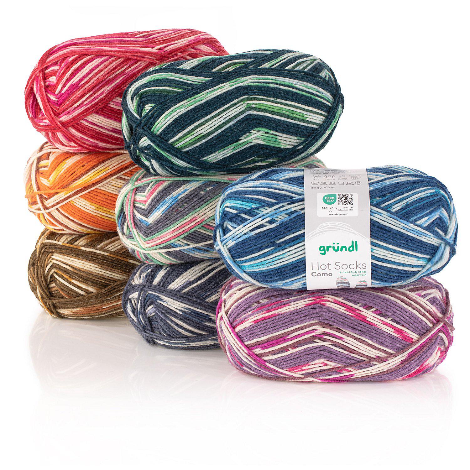 gründl Sockenwolle Hot Socks "Como", 8-fach