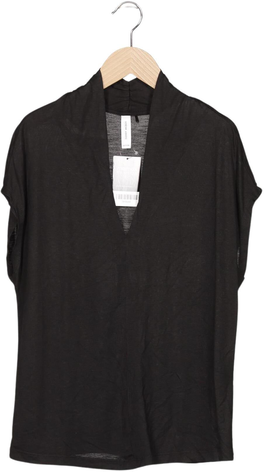 Gerry Weber Damen T-Shirt, Schwarz, Gr. M, Lyocell - Second Hand