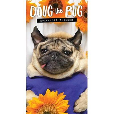 Doug the Pug 2-Year 2026-27 3.5 X 6.5 Monthly Pocket Planner