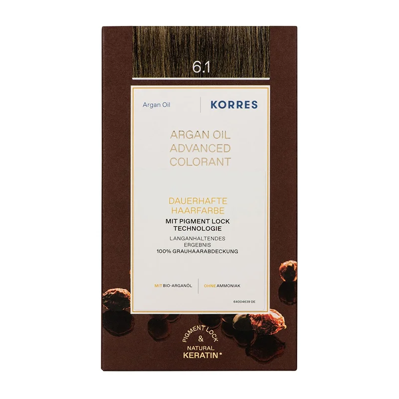 KORRES Argan Oil ash dark blonde, dunkelblond Asch 6.1, 1 St. 21013360