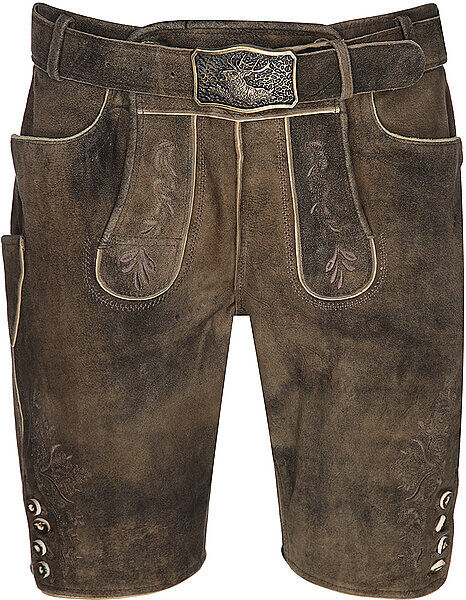 GWEIH & SILK Lederhose MATHIAS hellbraun   56 56