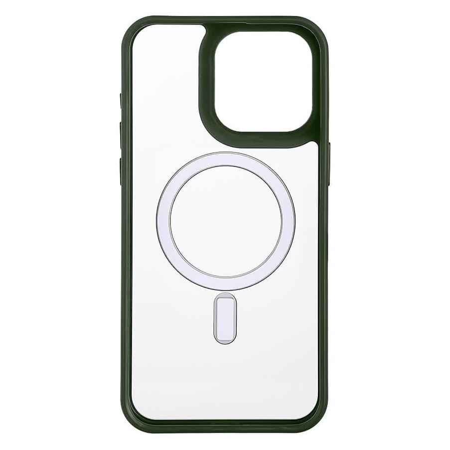Onsala Back Bumper Clear Case MagSerie iPhone 15 Pro Max Clear Case Grüner Bumper (Apple iPhone 15 Pro Max) (588640)
