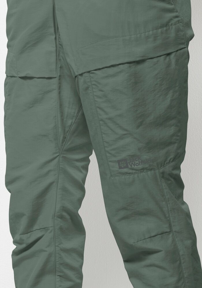 Trekkinghose JACK WOLFSKIN "BARRIER PANT W", Damen, Gr. 36, Normalgrössen, grün (hedge, grün), OBERSTOFF: 46% POLYAMID, 27% LYOCELL, 27% VISKOSE. Futter: 100% POLYESTER, Hosen Trekkinghose hedge, grün 36, Normalgrössen