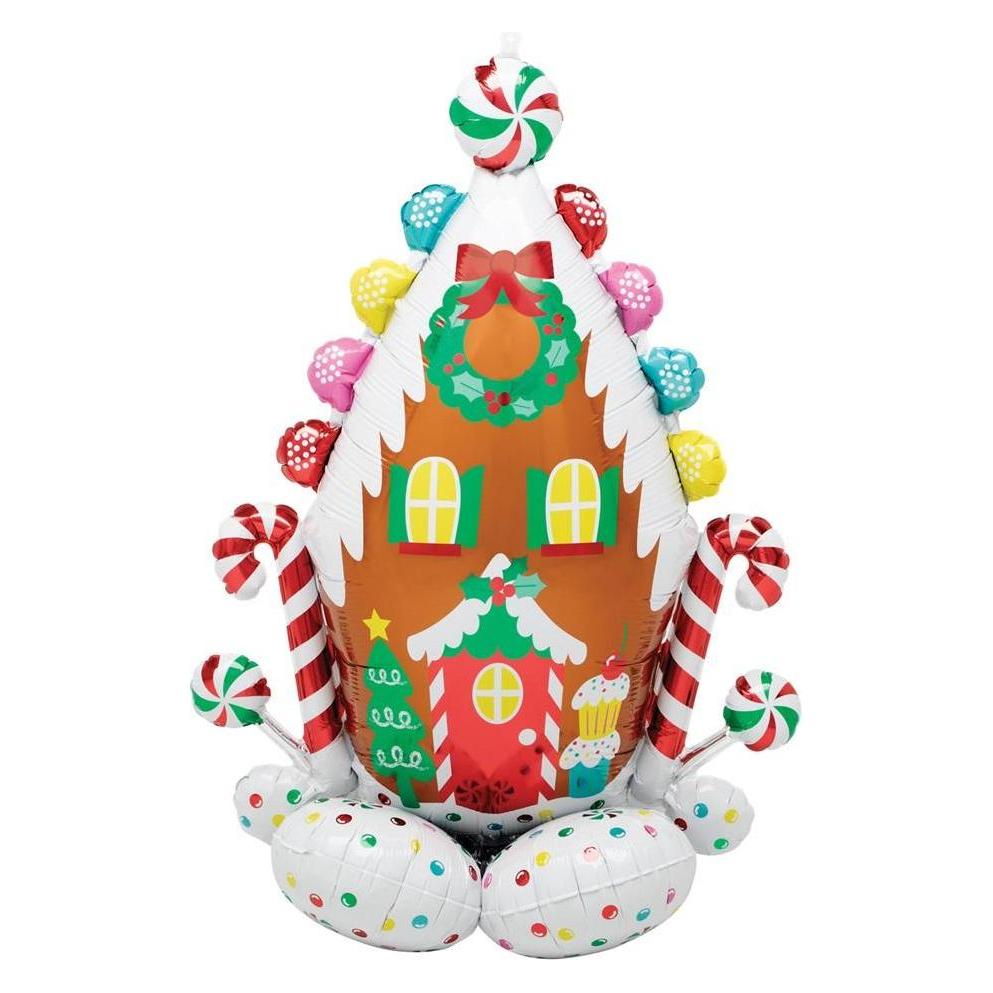 Anagram AirLoonz Lebkuchenhaus Folienballon P71 verpackt 8 (6x) (4491411)