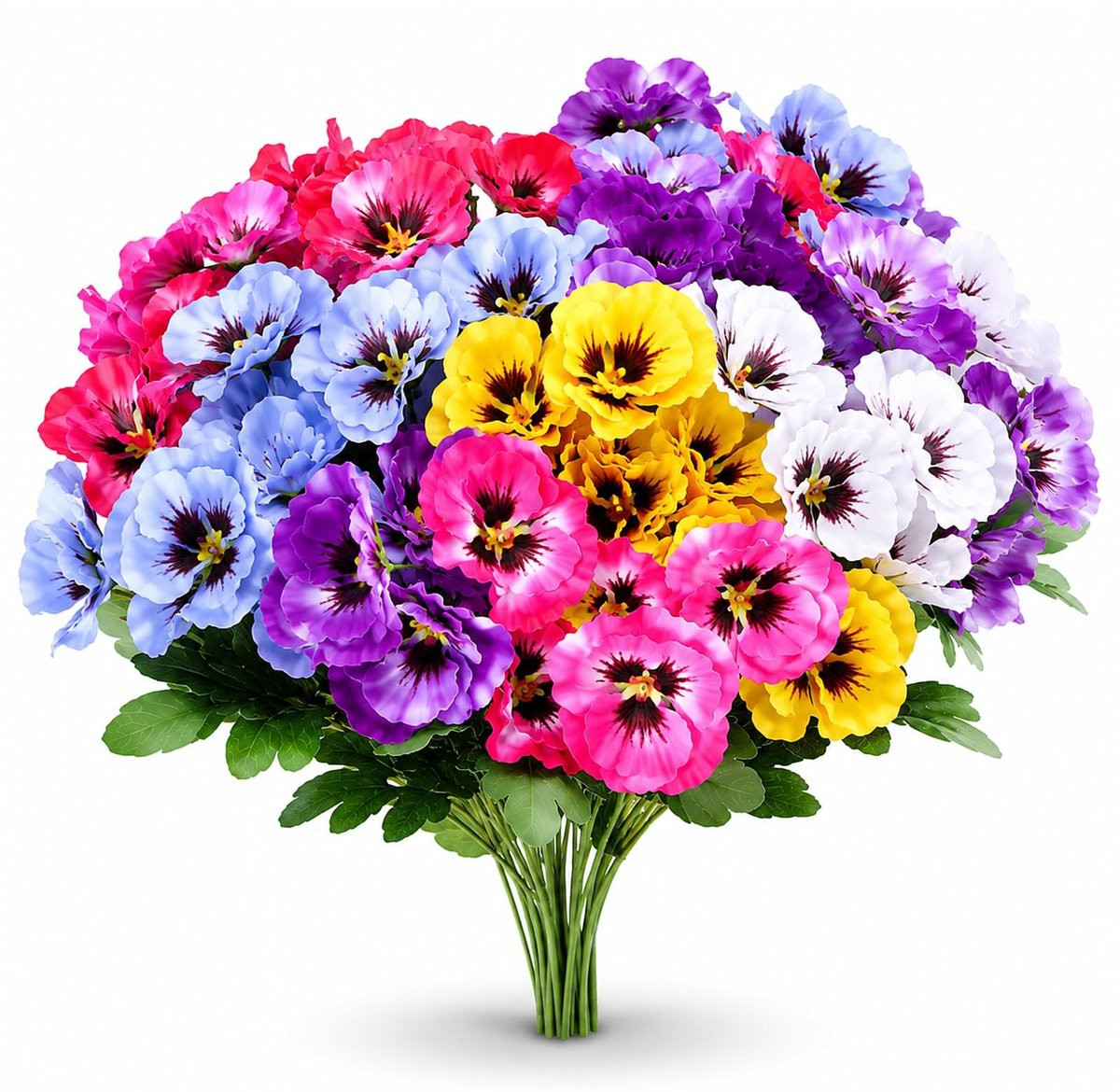 Omgoods 12 bundels kunstbloemen voor buiten en binnen decoratie, UV-bestendig