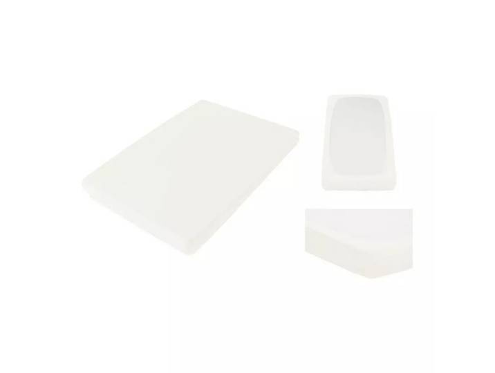 Living Home - Topper Elastic Jersey Fixleintuch Topper, 200X200CM, Elfenbein