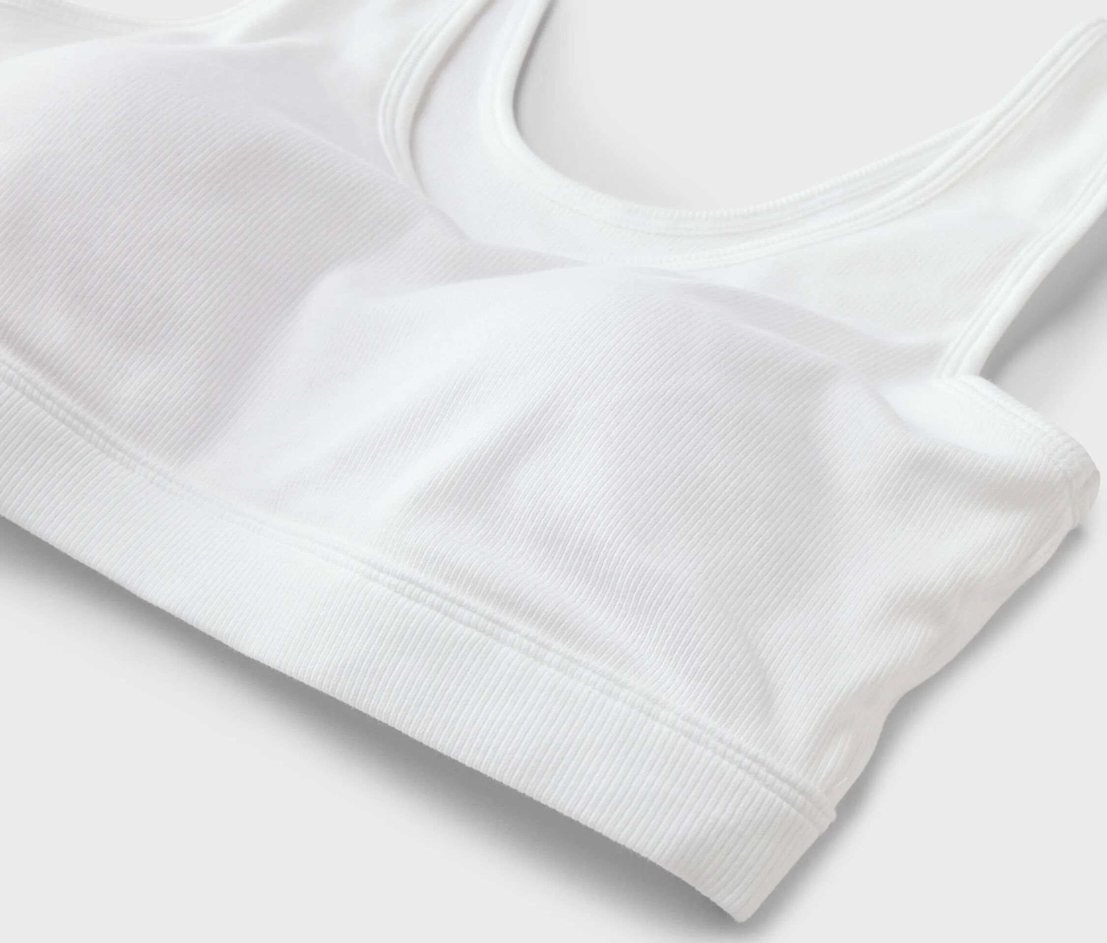 Tchibo - Bustier aus Rippe - Damen - Gr. S - weiss