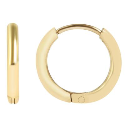 Paar Creolen ADELIA´S "Unisex Creolen aus Edelstahl", gold, Ohrringe, Damen, Unisex, Edelstahl