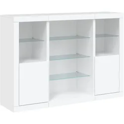 Helloshop26 - Buffet Sideboard Kommode Schrank Aufbewahrungseinheit Organizer für Küche Wohnzimmer Lounge mit LED-Beleuchtung 02_0037196