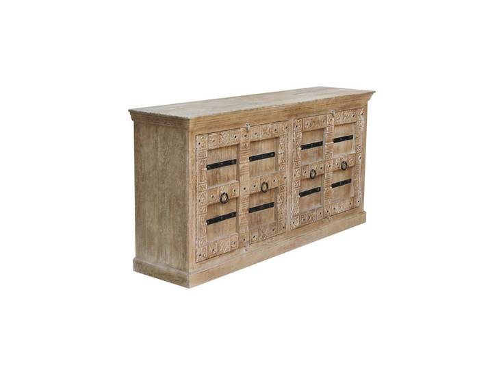 Mid.you Sideboard, Natur, Holz, Mangoholz, massiv, 2 Fächer, 180x90x45 cm, Holzmöbel, Kleinmöbel Holz, Holzkommoden, Sideboards Holz