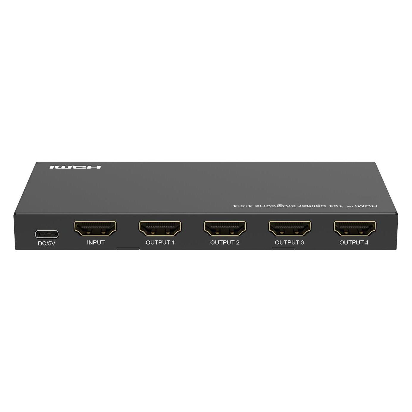 MicroConnect 8K@60Hz HDMI Splitter 1x4 (MC-HDMISPLITTER0104-8K)