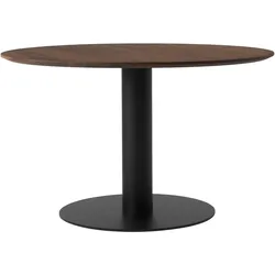 &Tradition In Between SK12 Esstisch, Ø 120 cm, schwarz / walnuss geölt