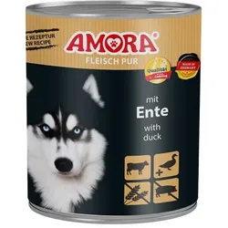 AMORA Dog Fleisch Pur Ente | 6x 800g
