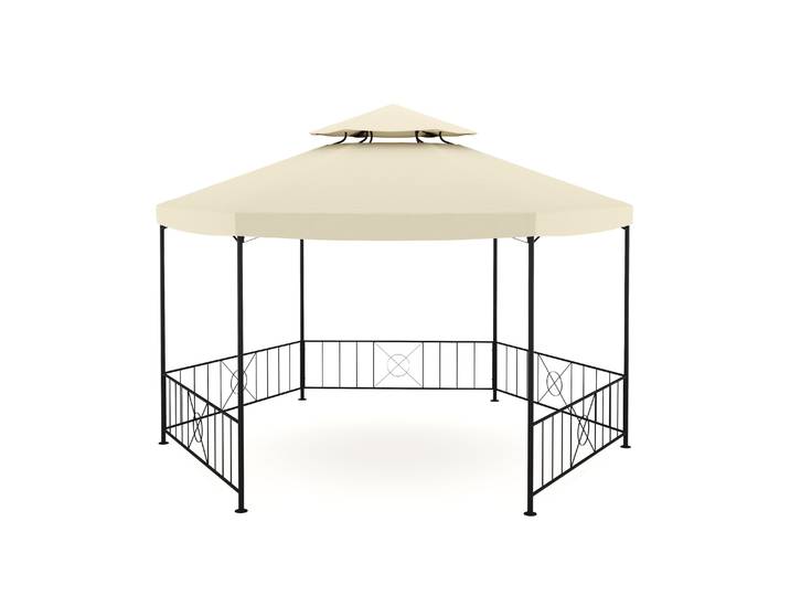 Gazebo ROSARIA 6-eckig 4 m beige
