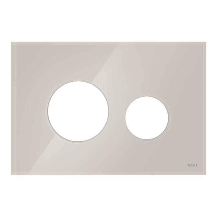 TECE TECEloop WC-Blende 9240617 Glas lichtbeige, für WC-Betätigungsplatte