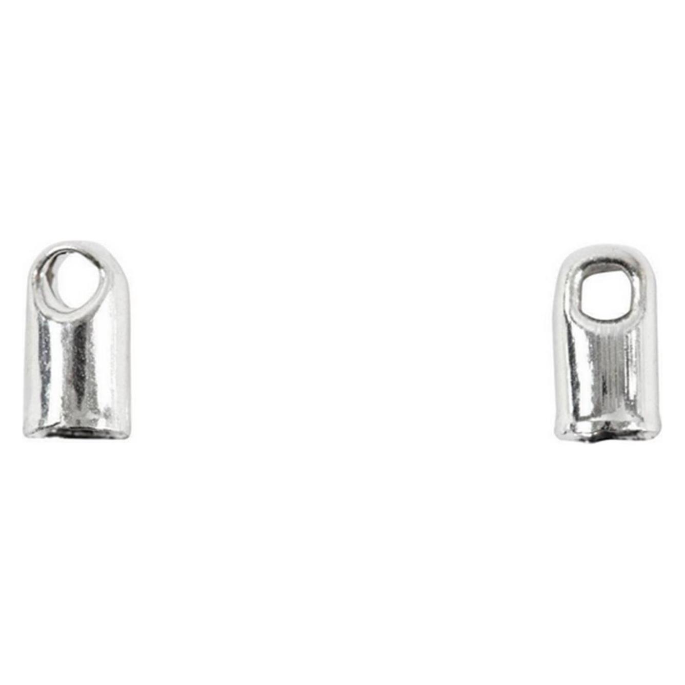 Creativ Company Verschluss Endkappen, 3.2 mm, Versilbert, 10 Stk. (10 Stk.) (613031)