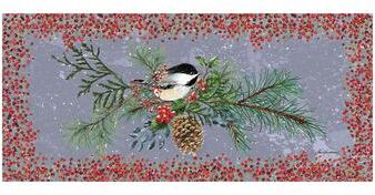 Evergreen 22 in. x 10 in. Gingerbread Home Sweet Home Sassafras Switch Mat - 22 x 10